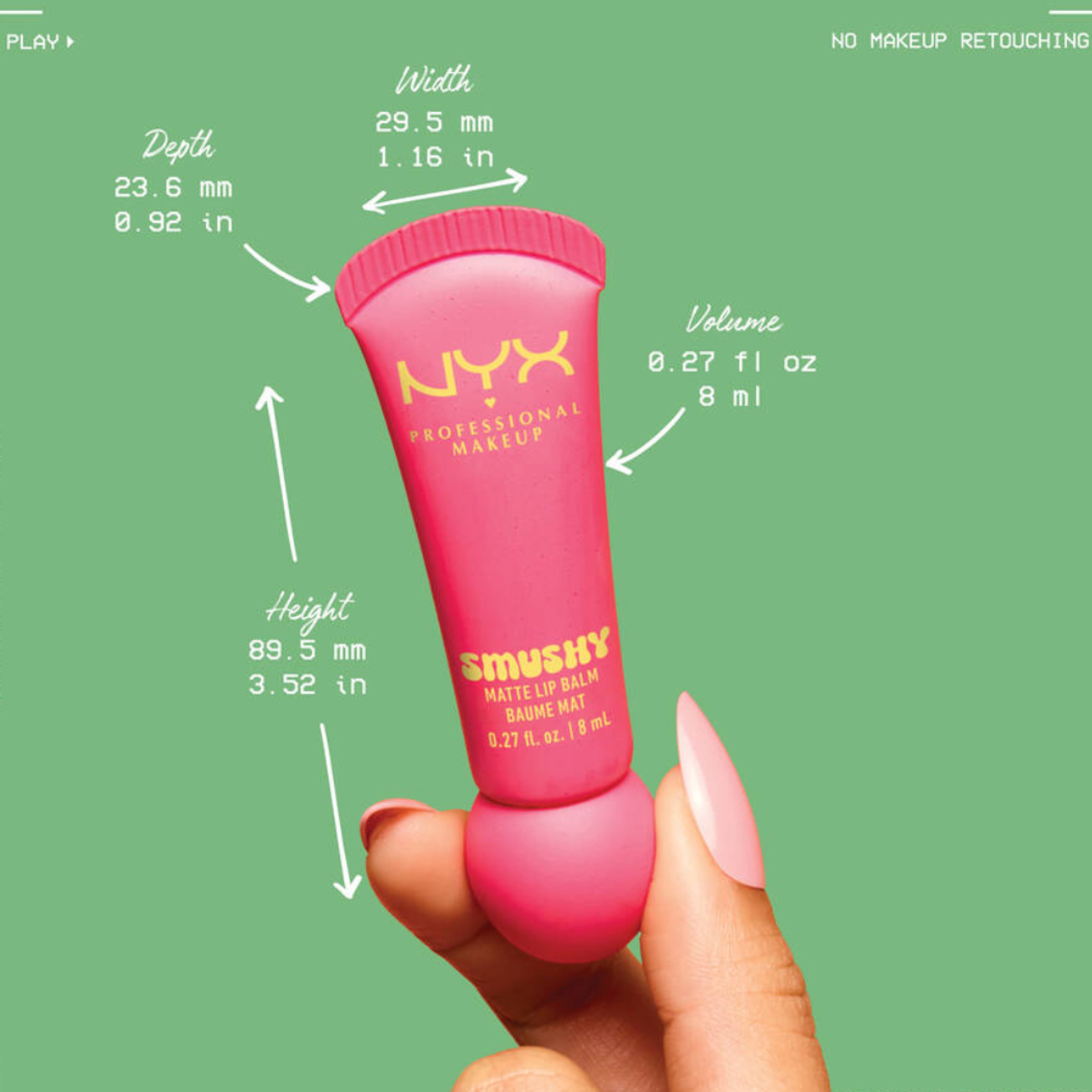 مرطب شفاه ملون من NYX - 07 Swipe 2 Smooth - عناية مرطبة للشفاه