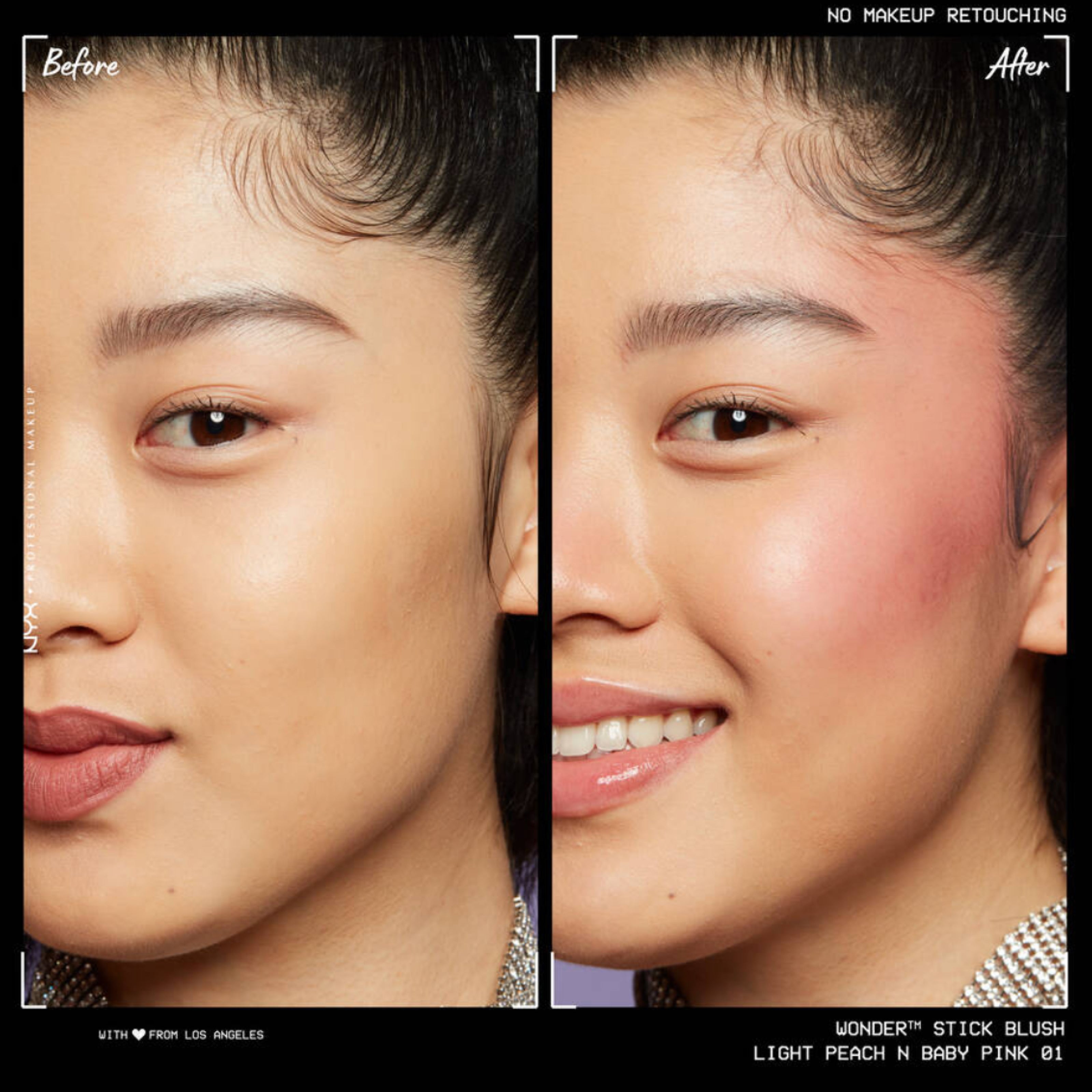 NYX Wonder Stick Dual-Ended Cream Blush - 01 Light Peach & Baby Pink