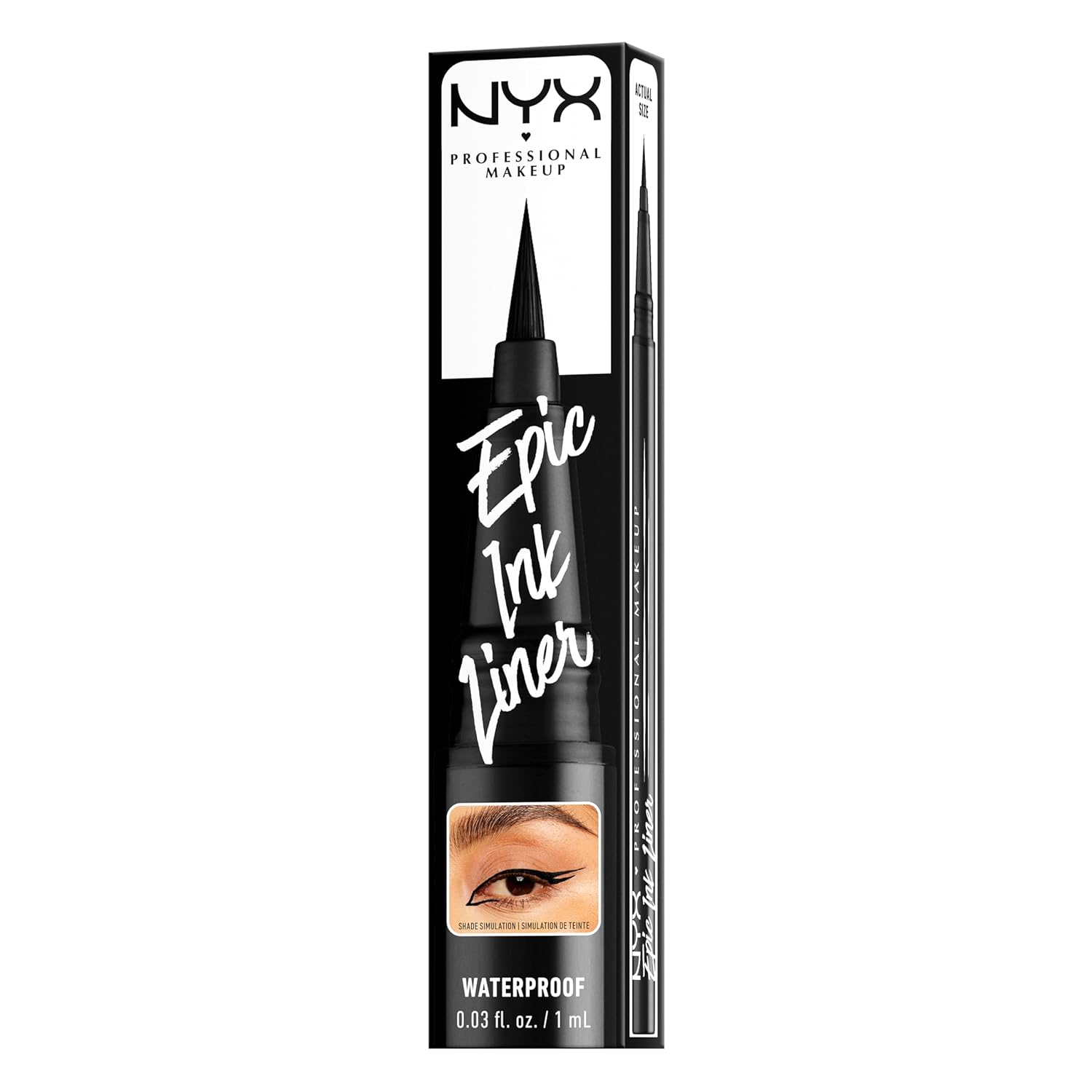 NYX Liquid Eyeliner Pen – Long-Lasting Precision Smudge-Proof Liner