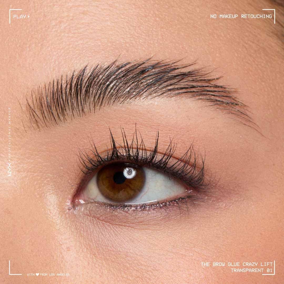 NYX Brow Glue Transparent – Extreme Hold Eyebrow Styling Gel & Lift