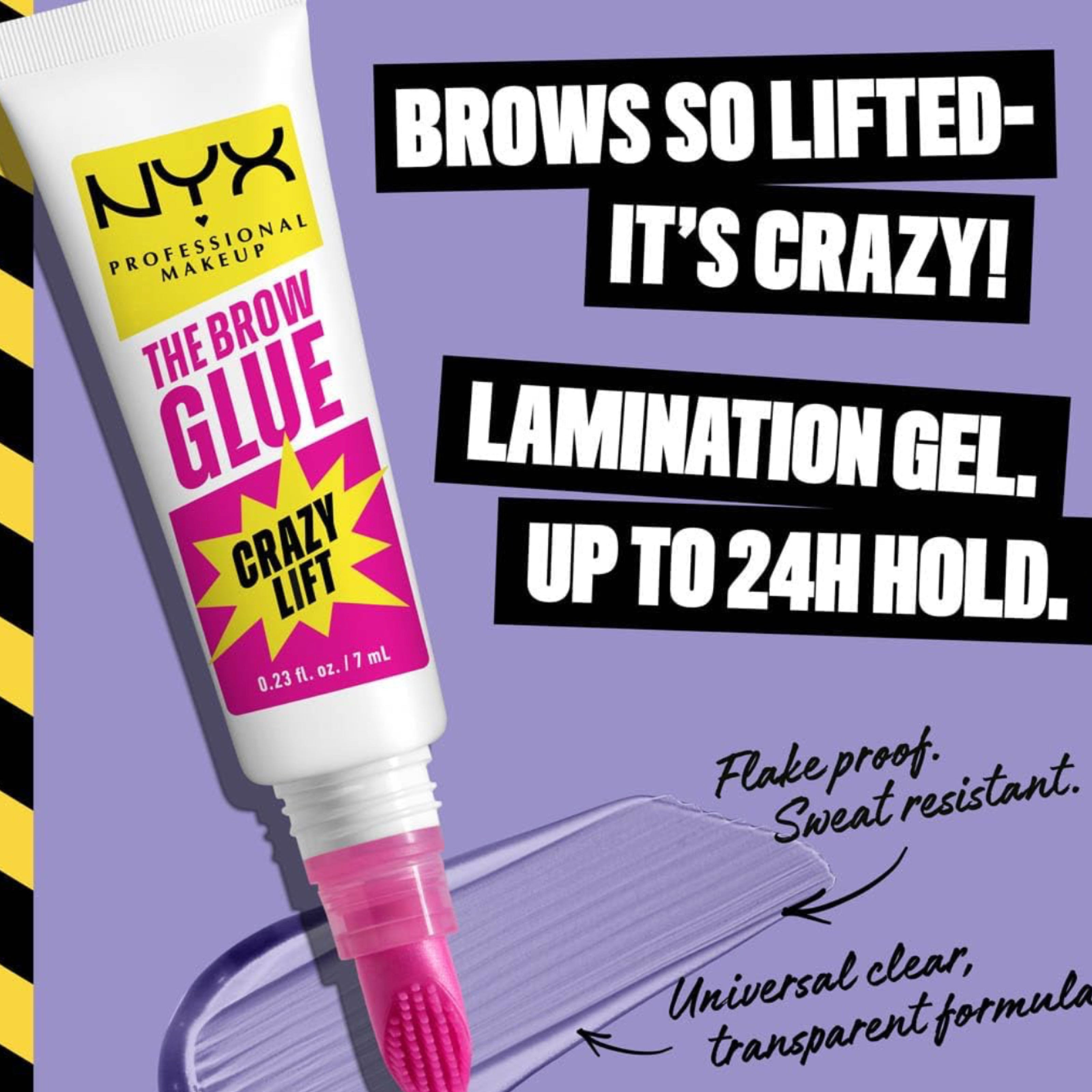 NYX Brow Glue Transparent – جل لتصفيف الحواجب وثبتها بقوة فائقة