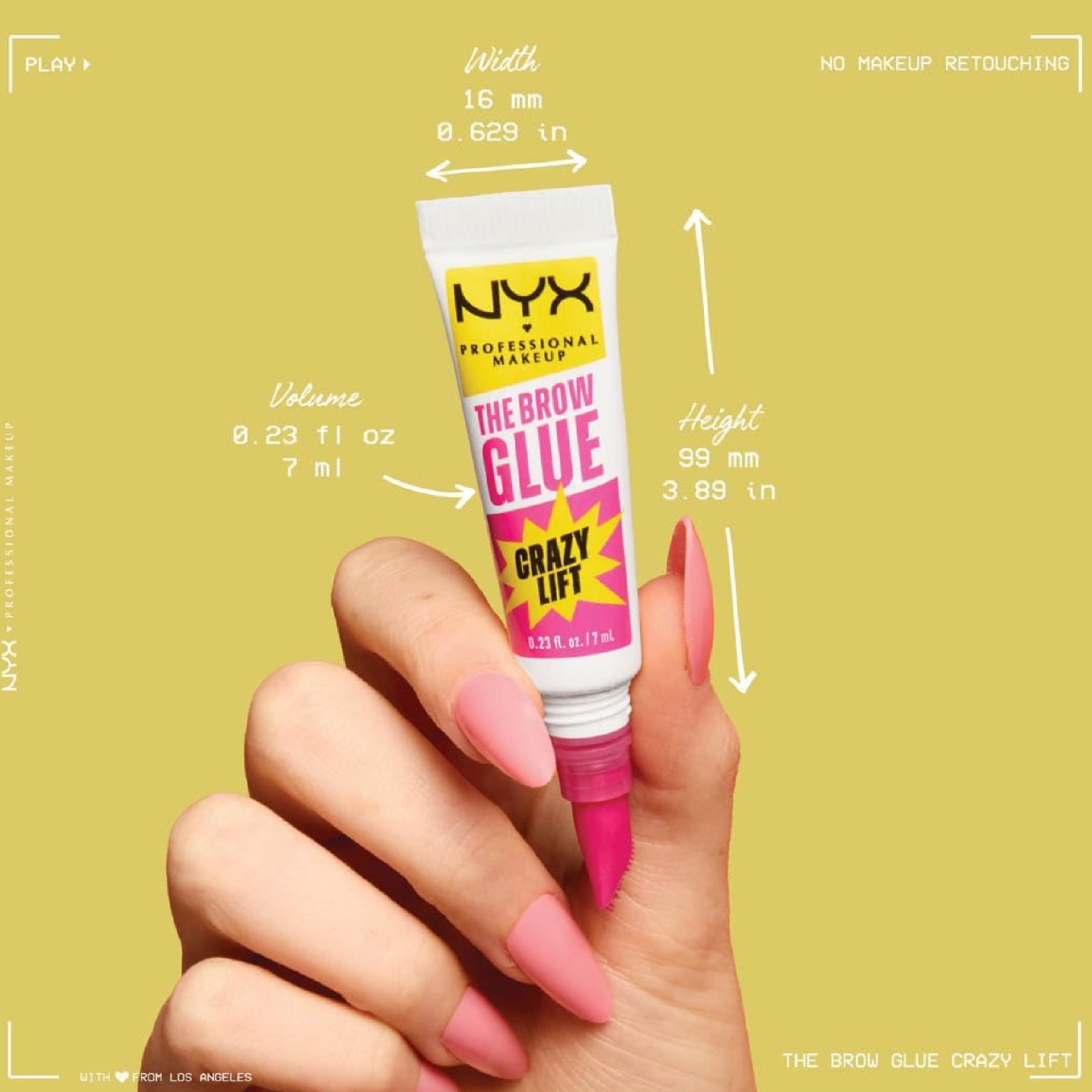 NYX Brow Glue Transparent – جل لتصفيف الحواجب وثبتها بقوة فائقة