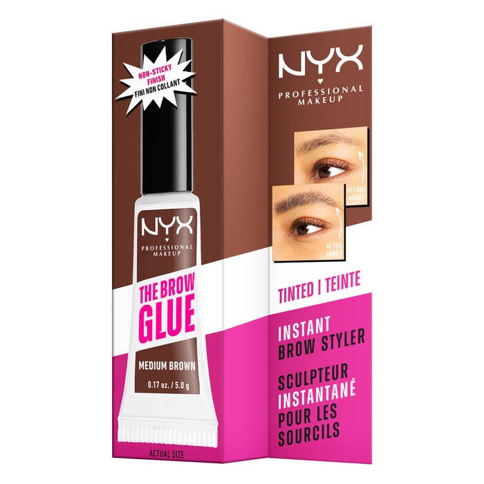 NYX Professional Makeup The Brow Glue Instant Brow Styler - Medium Brown