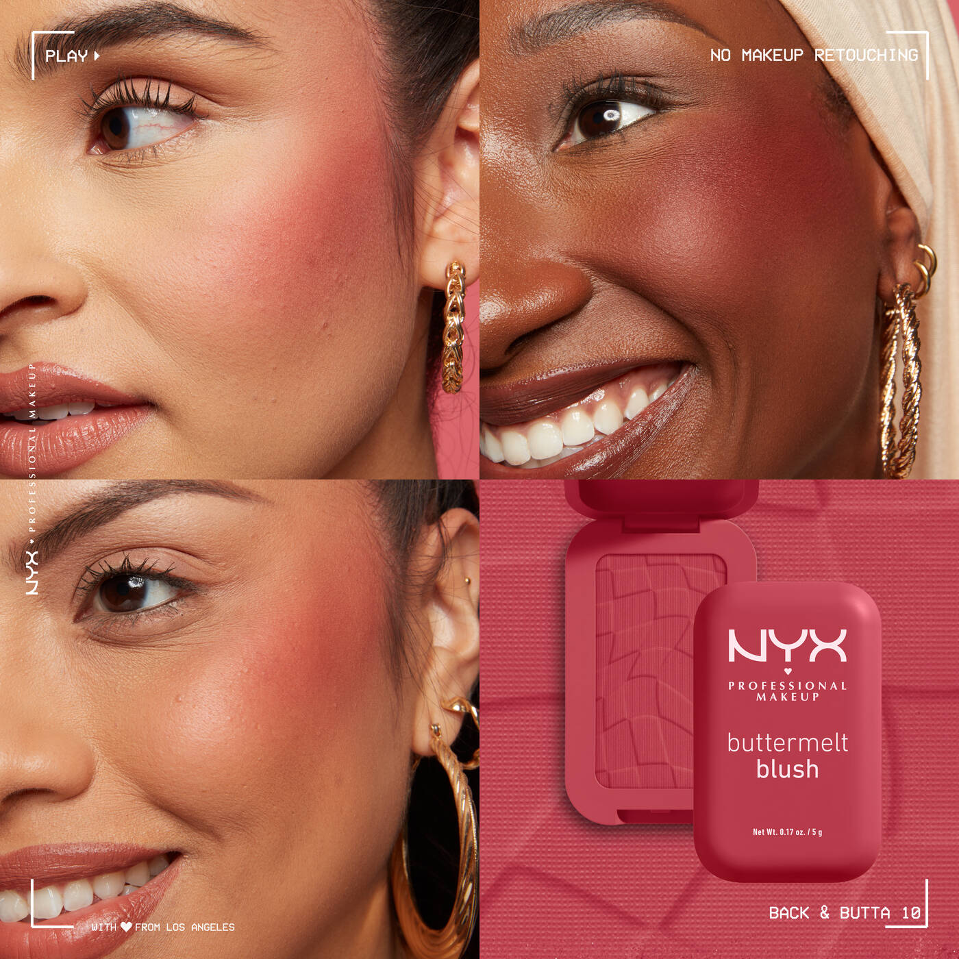 NYX Buttermelt High-Pigment Powder Blush – Long-Wear Matte & Glow Finish