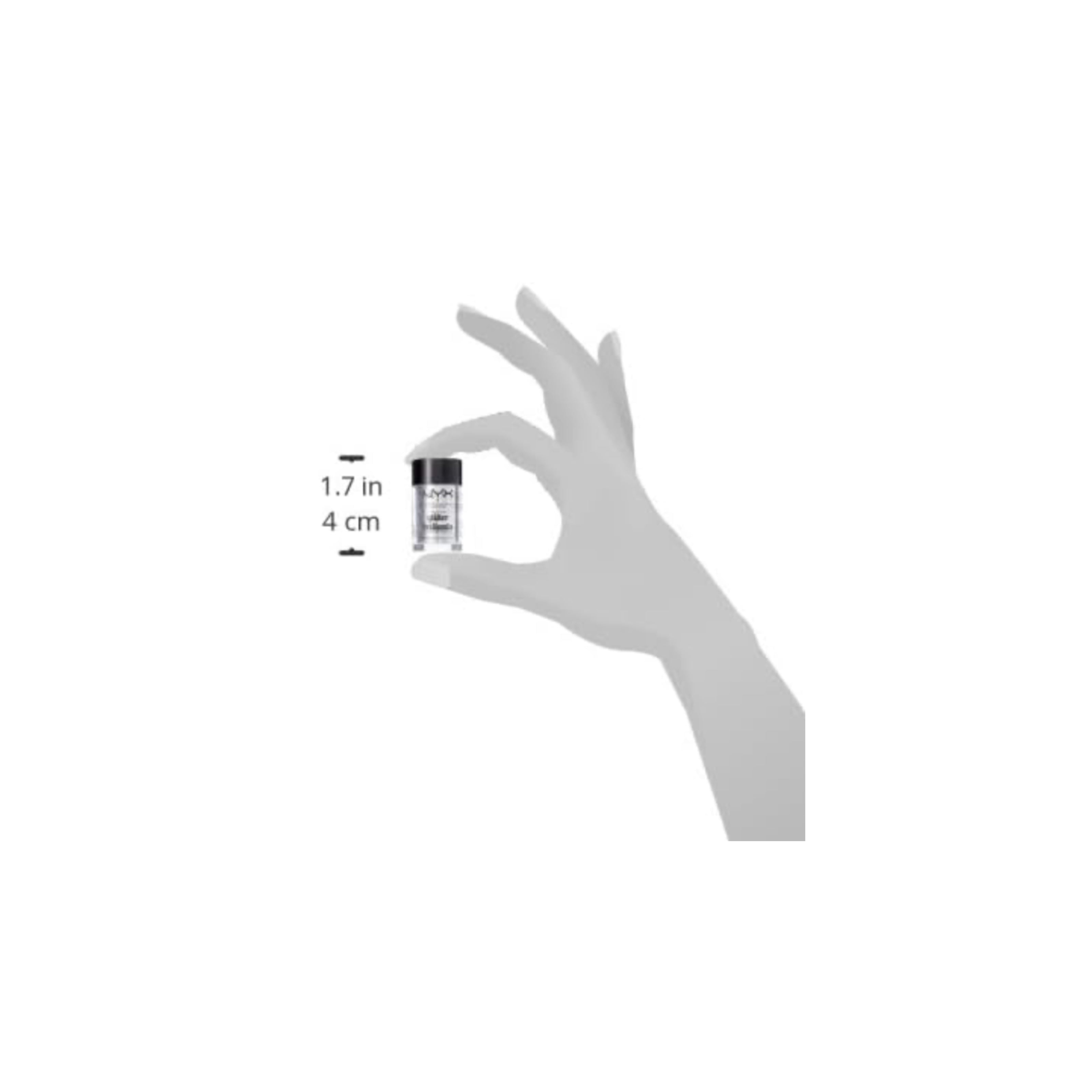 NYX Face & Body Glitter – Silver Metallic Cosmetic Sparkle for Makeup