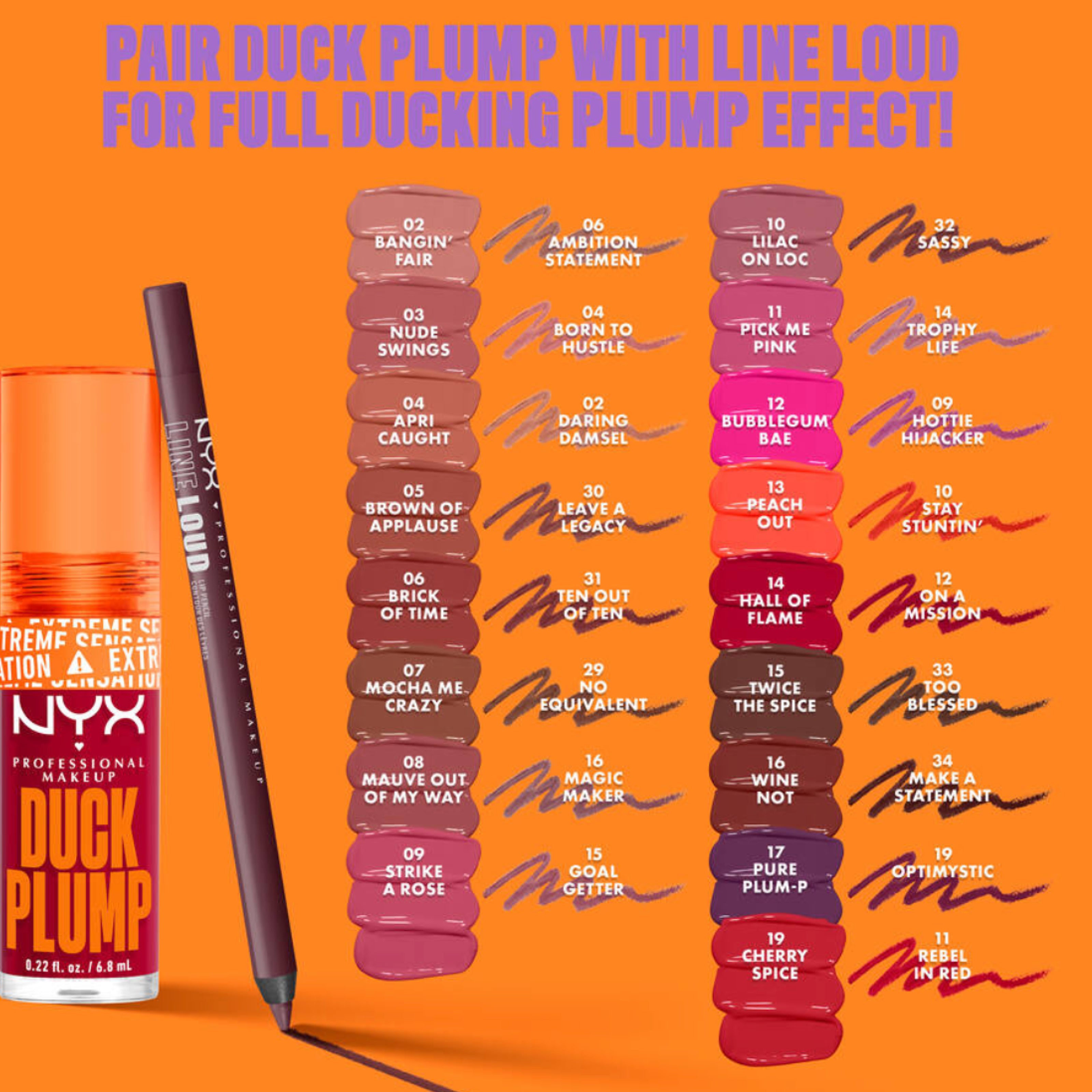 ملمع الشفاه NYX Duck Plump – تركيبة لامعة للغاية تمنح الشفاه مظهرًا ممتلئًا