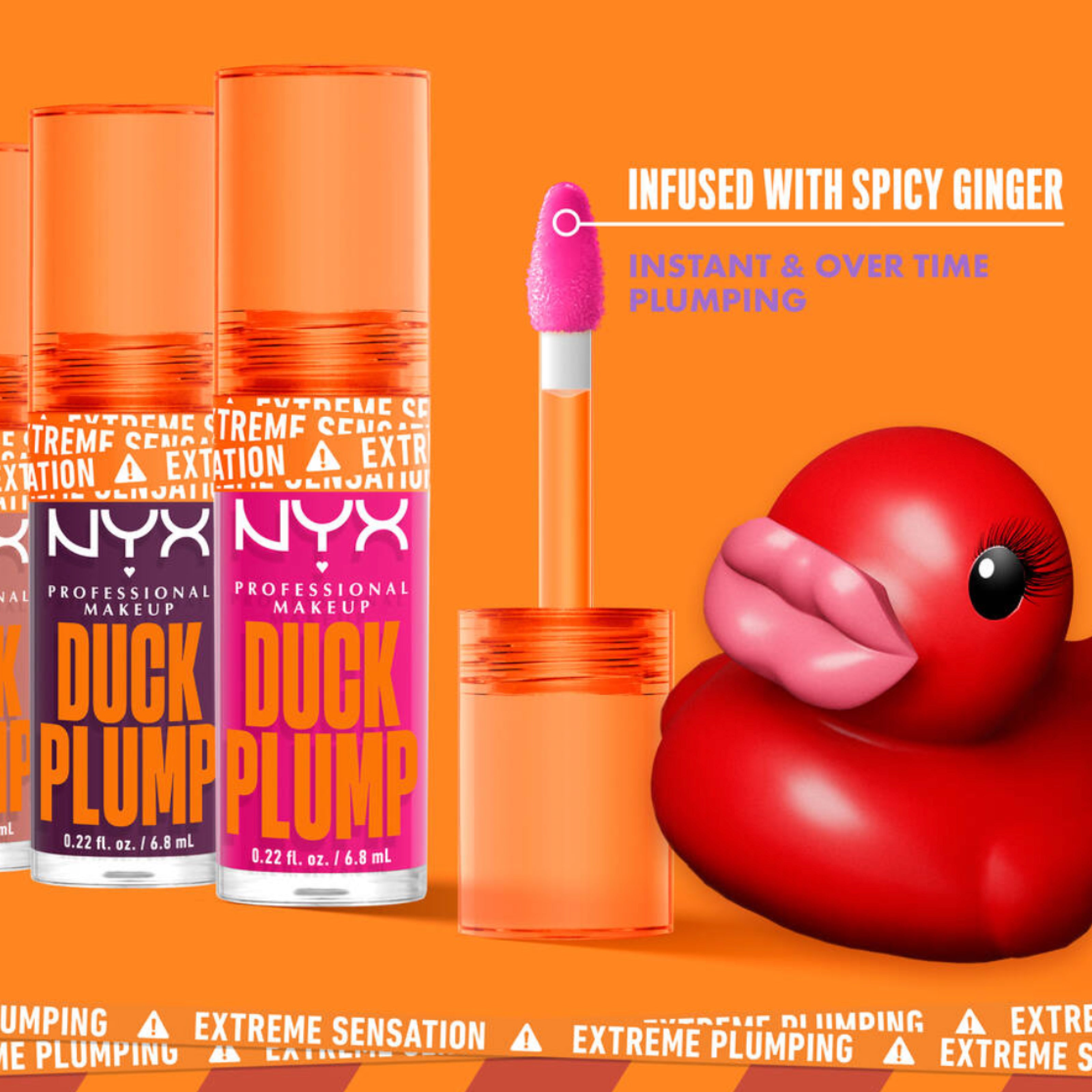 ملمع الشفاه NYX Duck Plump – تركيبة لامعة للغاية تمنح الشفاه مظهرًا ممتلئًا