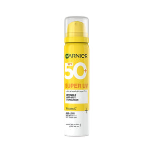 غارنييه صن سبراي 75 مل سوبر UV SPF50+ غير مرئي مع فيتامين C