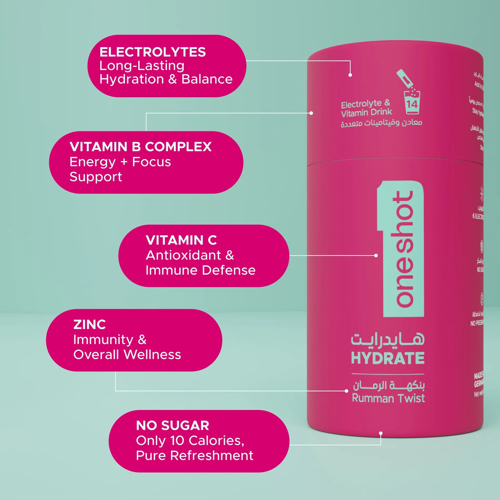 أونشوت هايدرات - مشروب إلكتروليت - رومان تويست (14 عصا)