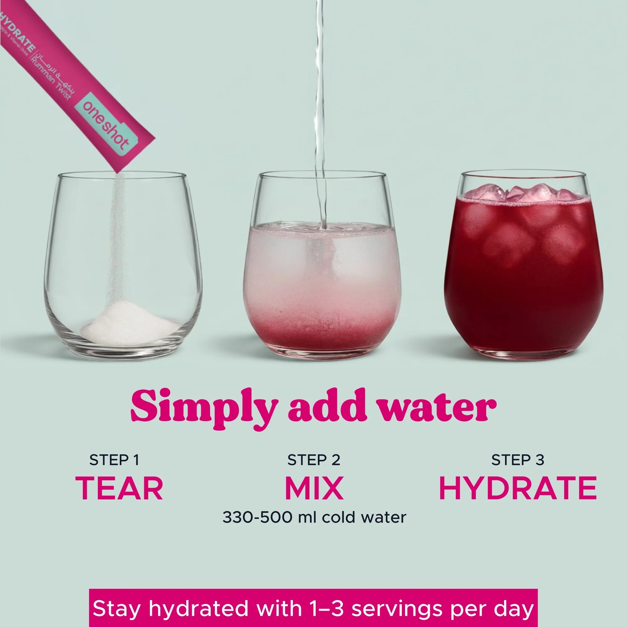 أونشوت هايدرات - مشروب إلكتروليت - رومان تويست (14 عصا)