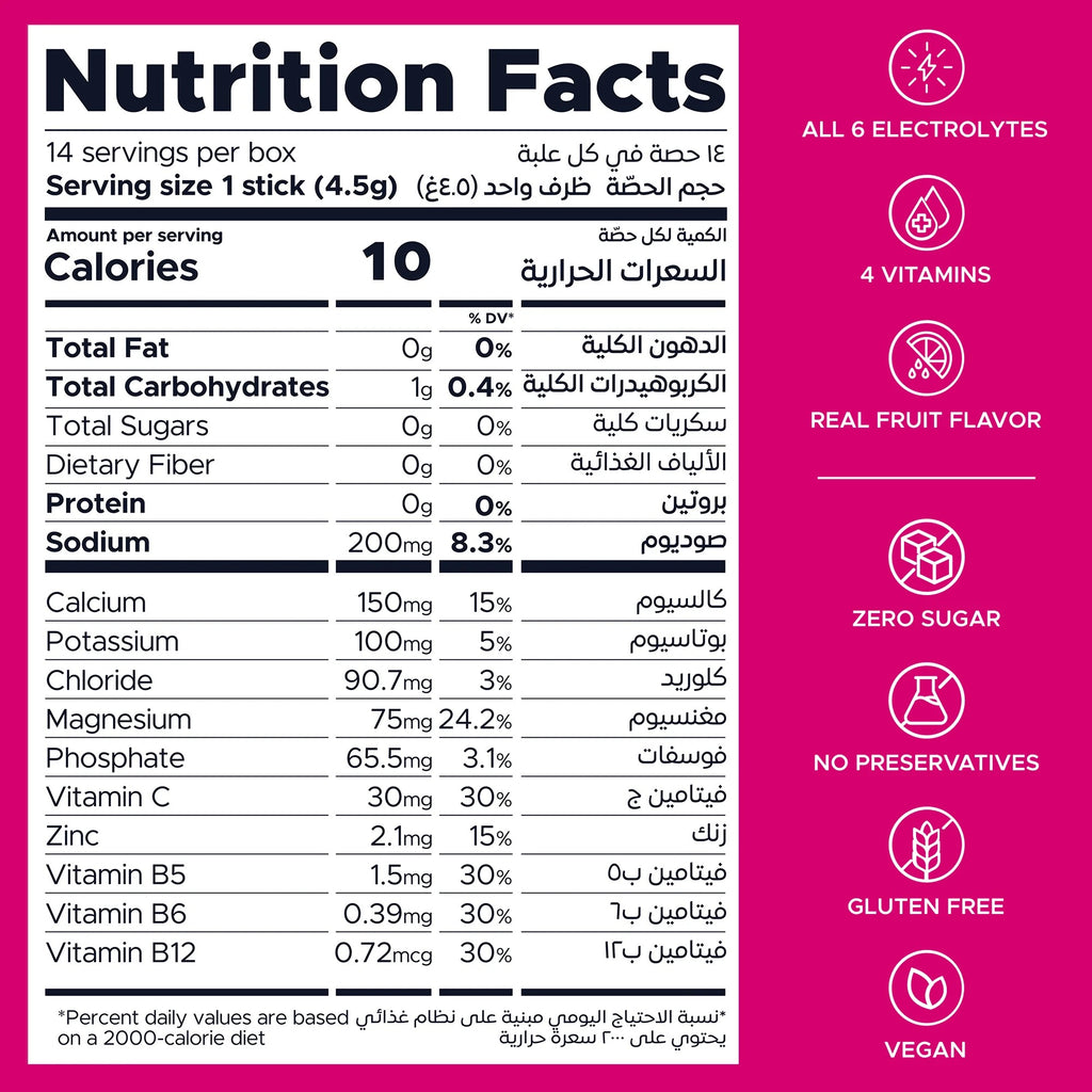 أونشوت هايدرات - مشروب إلكتروليت - رومان تويست (14 عصا)
