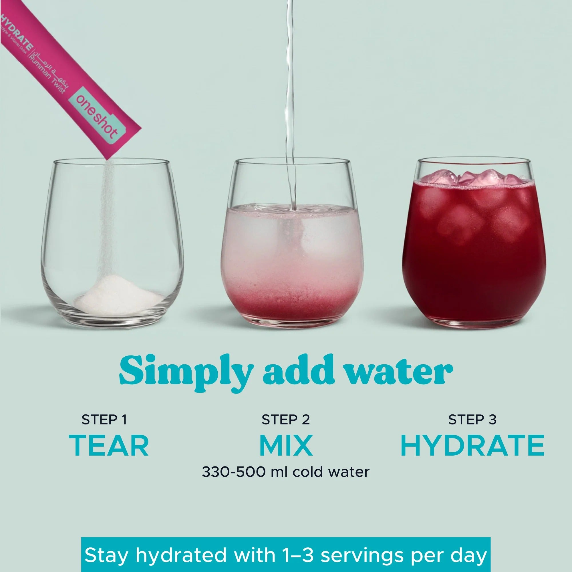 أونشوت هايدرات - مشروب إلكتروليت - عبوة متنوعة (30 عصا)