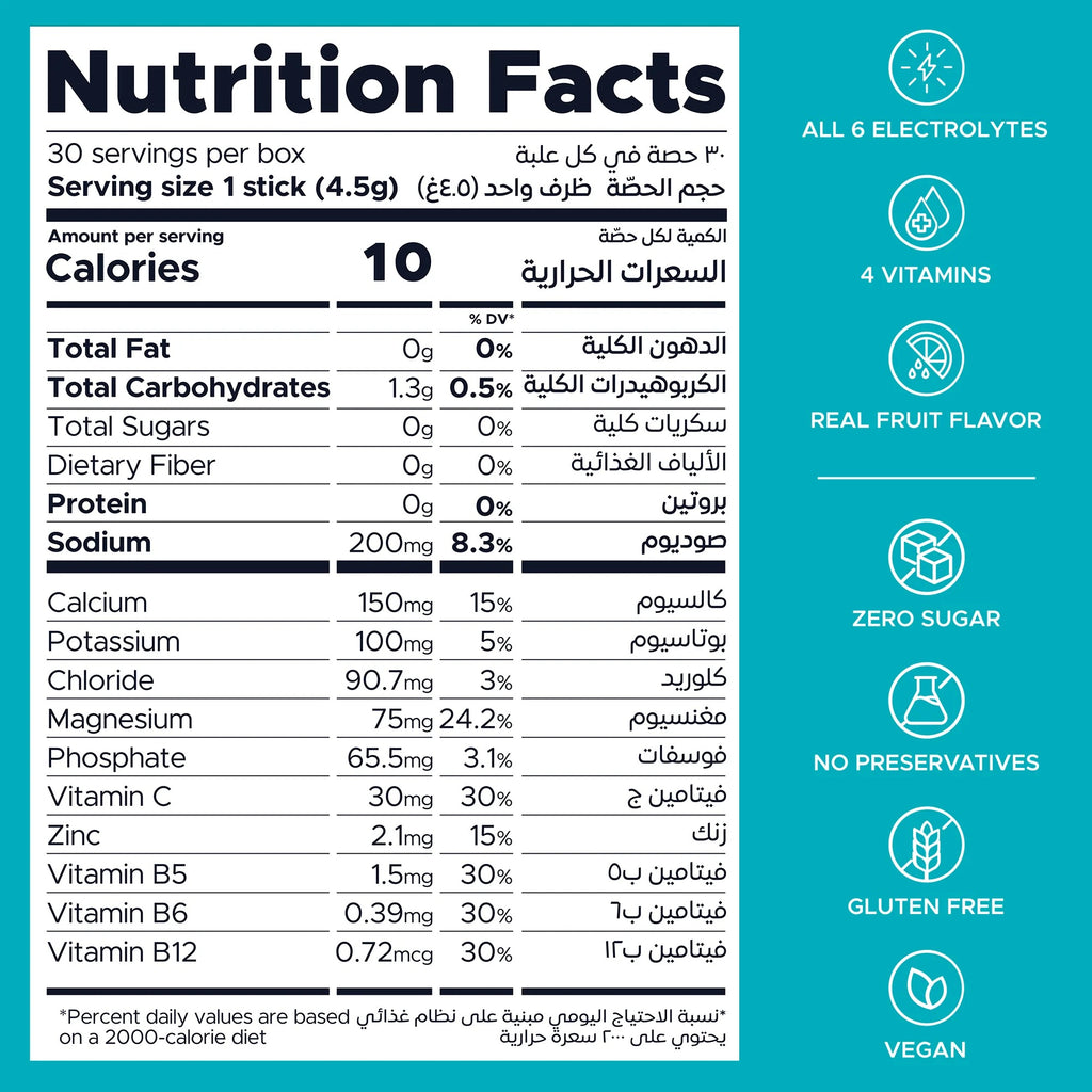أونشوت هايدرات - مشروب إلكتروليت - عبوة متنوعة (30 عصا)