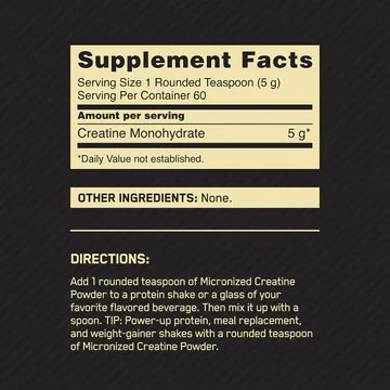 Optimum Nutrition Micronized Creatine Powder unflavored 300g