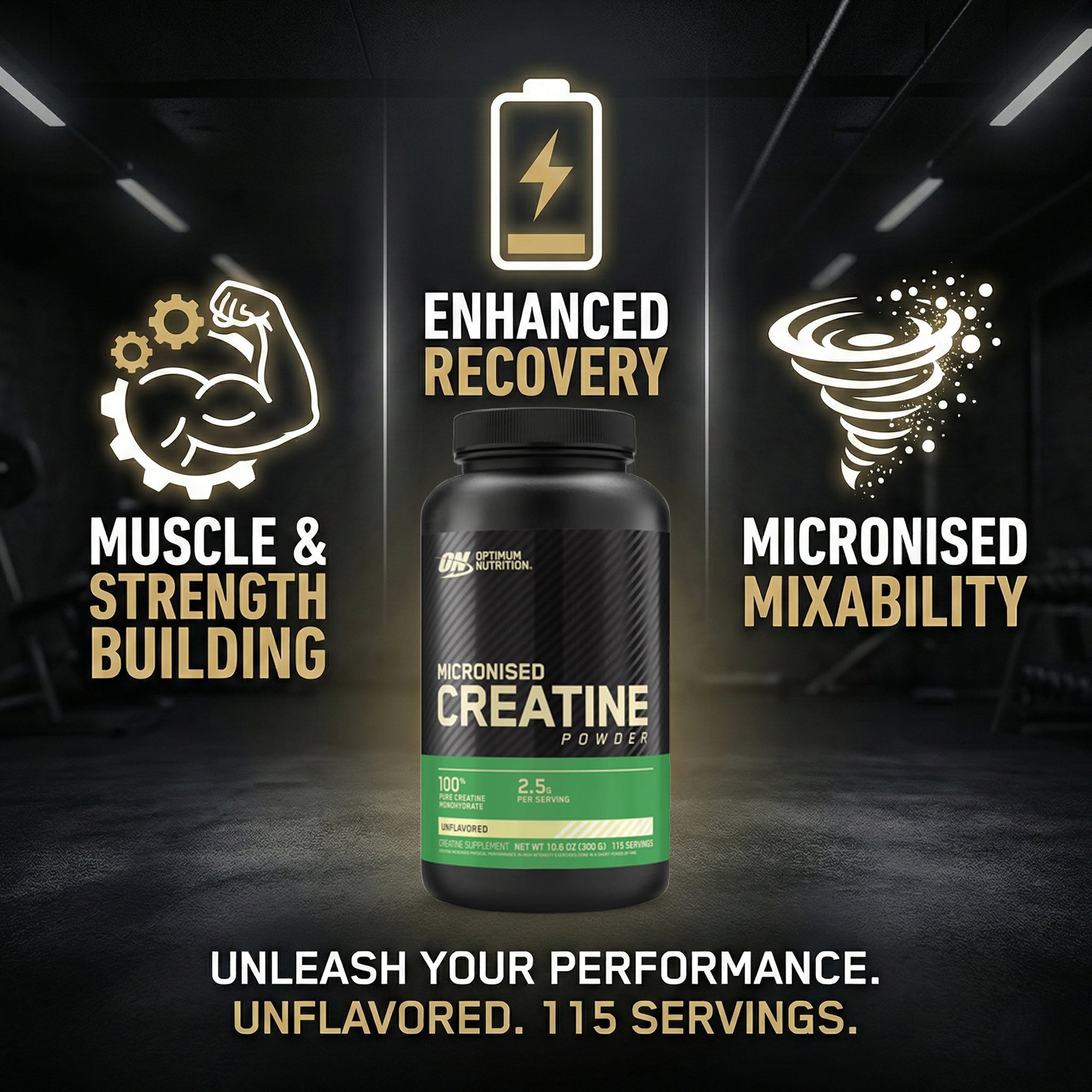 Optimum Nutrition Micronized Creatine Powder unflavored 300g