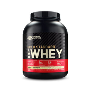 Optimum Nutrition Gold Standard 100% Whey Protein - Vanilla Ice Cream - 5 LB