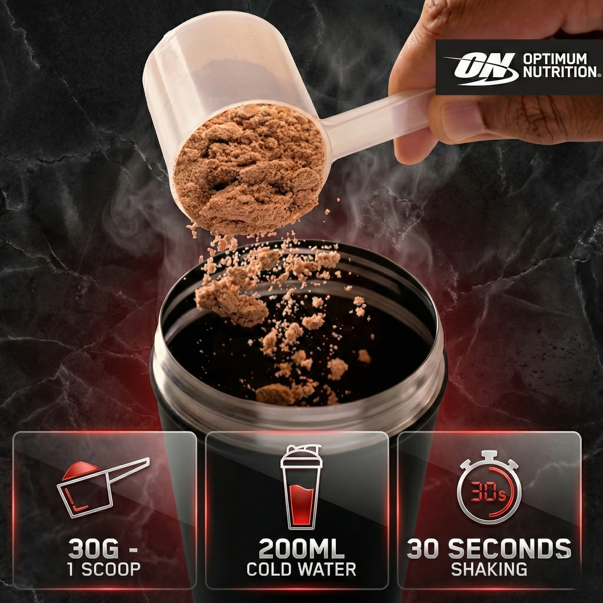 بروتين واي جولد ستاندرد 100% من أوبتيموم نيوتريشن بنكهة الكوكيز والكريم