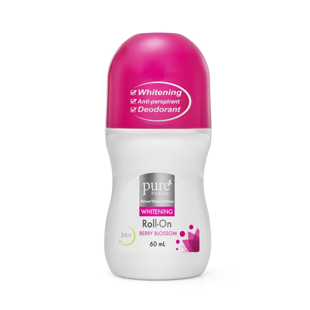 Pure Beauty Deodorant Roll On 60ml Whitening Berry Blossom