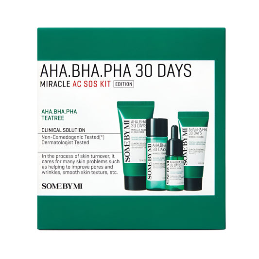 Some By Mi Some By Mi Skin Care Set Miracle SOS 30 Days For Treating Skin Blemishes