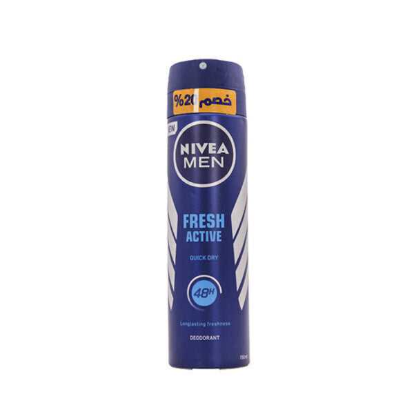 Nivea deodorant spray 150 ml fresh active for men 20% off