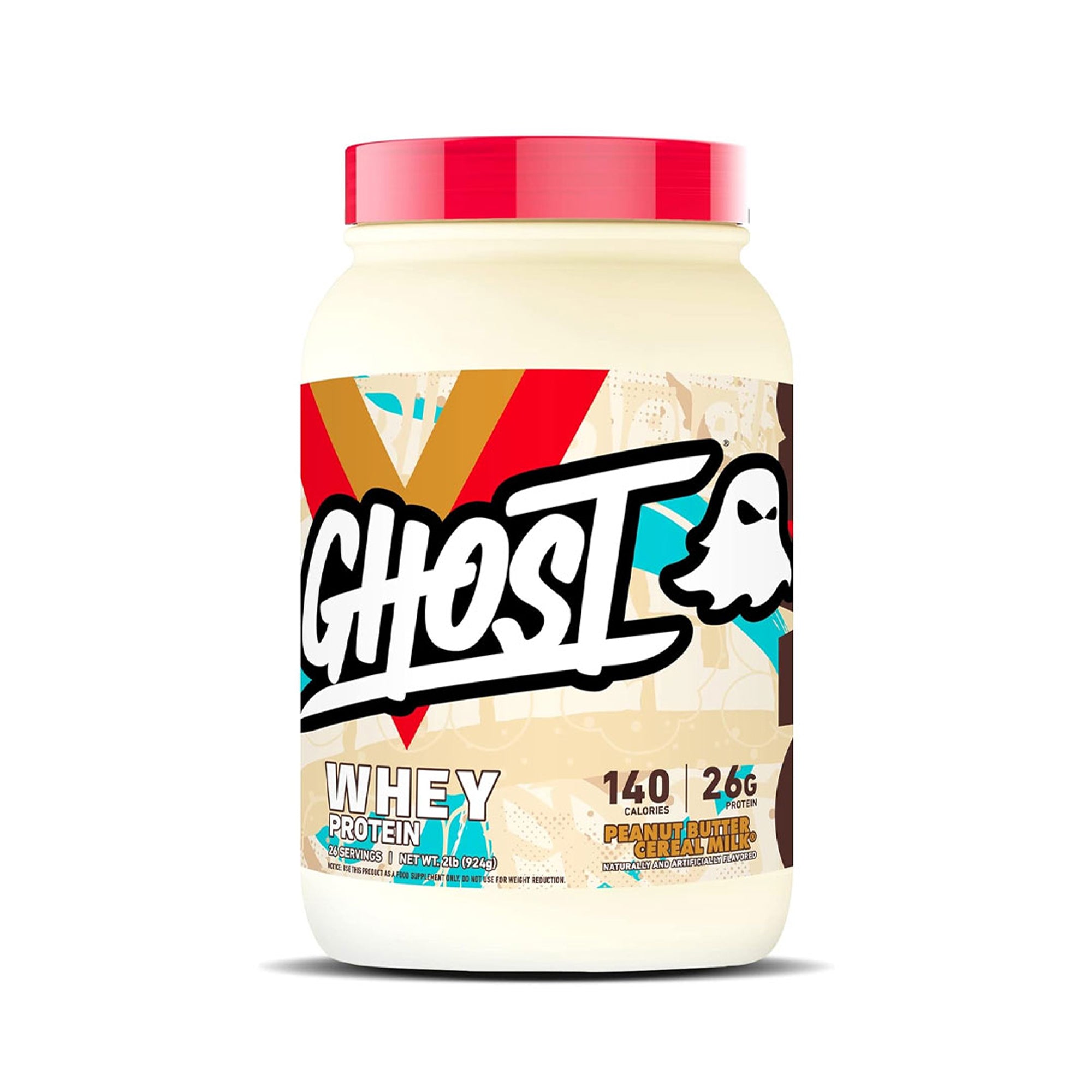 Ghost Whey Protein Powder Peanut Butter Cereal Milk 26G Protein