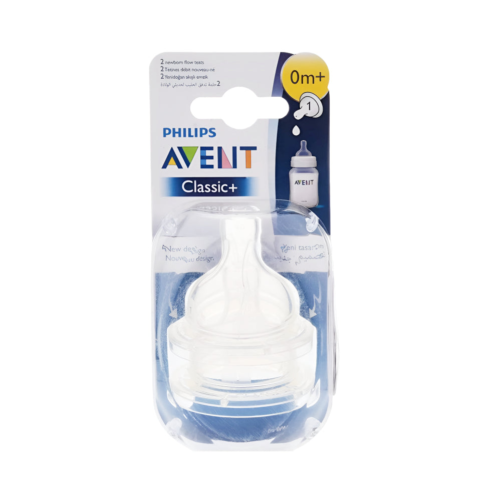 Philips-Avent-Nipple-Classic-2pc-Scf631/27-For-Newborns-+0-Month-1-Hole-