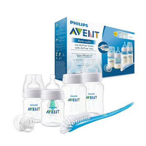 مجموعة زجاجات Philips Avent المضادة للمغص للرضع مع فتحة AirFree Vent