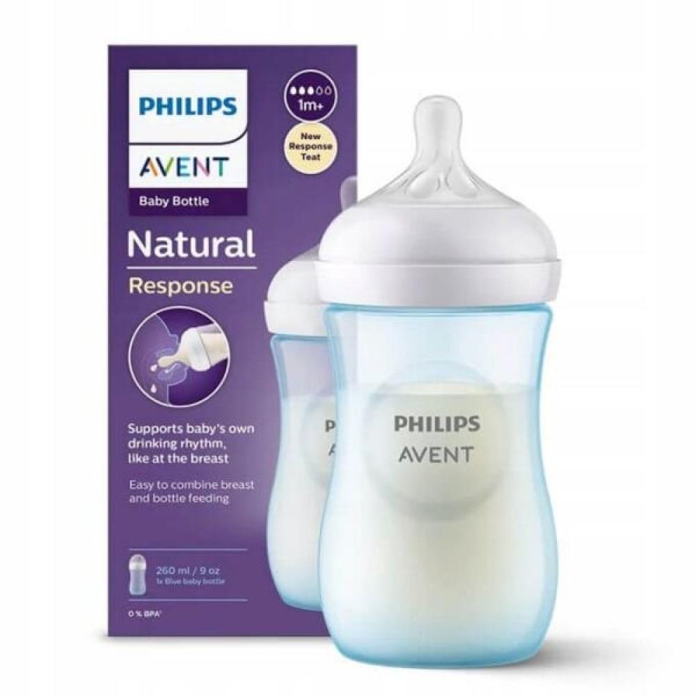 Philips-Avent-Feed-BTL-NAT-260ml-SCY903/21-Plastic-Blue-For-+1-Month-