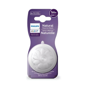 Philips-Avent-Nipple-NAT-2pc-SCY963/02-Feeding-+1-Months-3-Hole-
