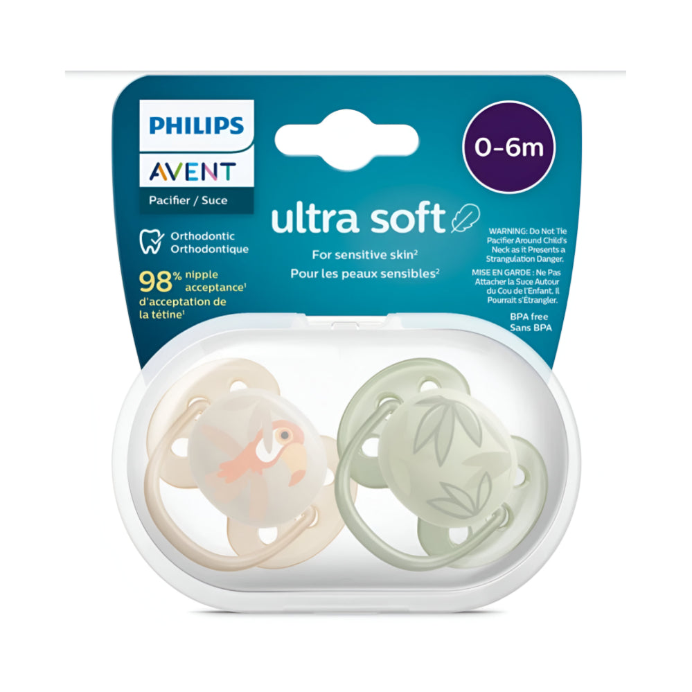 Philips-Avent-Baby-Pacifier-Ultra-Soft-2pc-SCF091/07-0-6-Months-