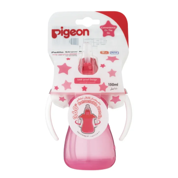 Pigeon-Feed-BTL-150ml-Petite-Straw-Pink-+9-