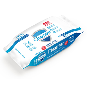 White Bear Wipes 20Wipes For Hands And Surfaces