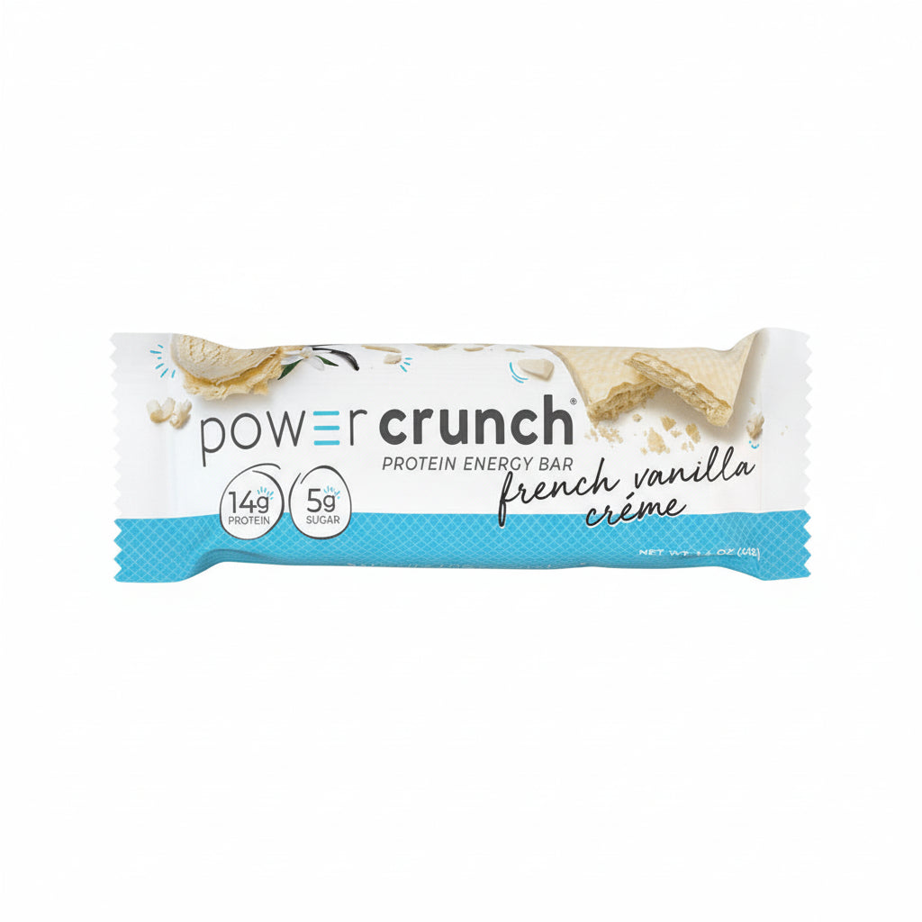بار طاقة بروتين كريم الفانيليا الفرنسية من Power Crunch - 14 جرام
