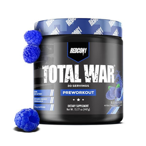 Redcon1 Total War Pre-Workout Blue Raspberry 30 Servings