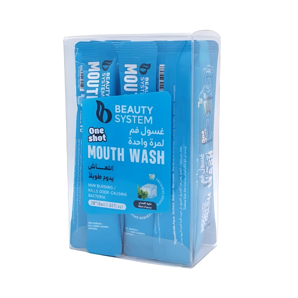Beauty system mouth wash refreshing capsules with refreshing mint flavor 20 pieces x 10 ml