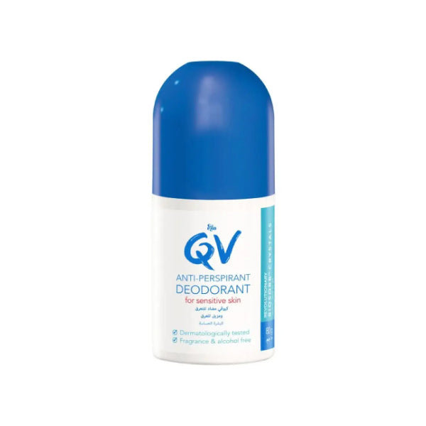 QV QV Deodorant Roll On 80g Fragrance Free
