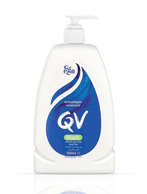 QV Wash – Gentle Face and Body Cleanser for Sensitive Skin, 500ml