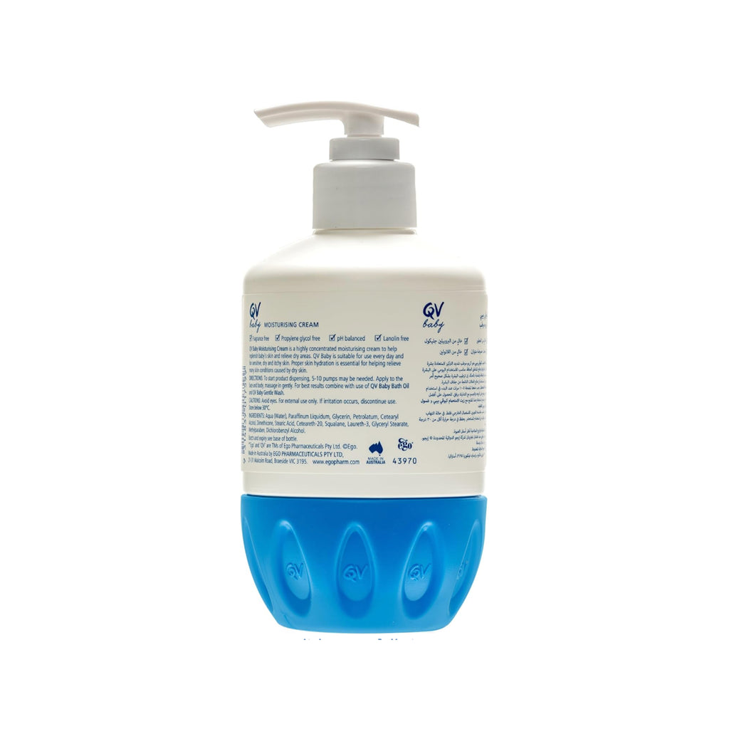 كريم مرطب للأطفال من QV – حماية وعناية بالبشرة لمدة 24 ساعة، 250 جرام