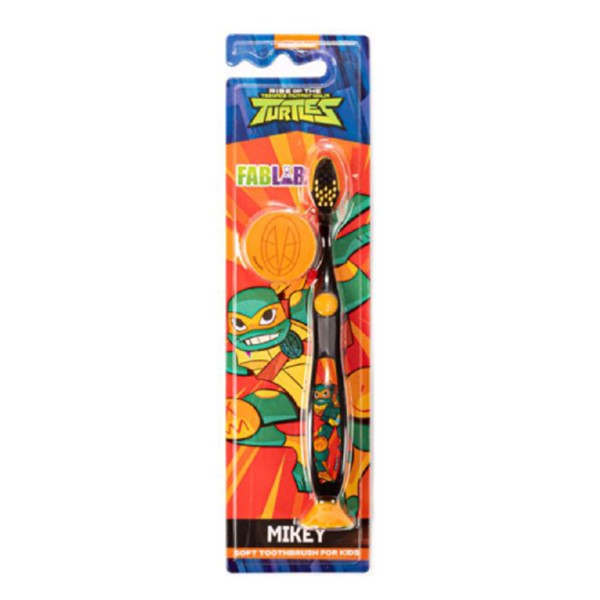 Nickelodeon Kids Toothbrush With Ninja Turtles Lid