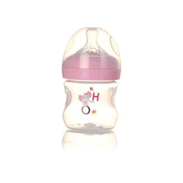 Baby Care Zone Feed Bottle 120ml Plastic With Anti-Drip Nipple