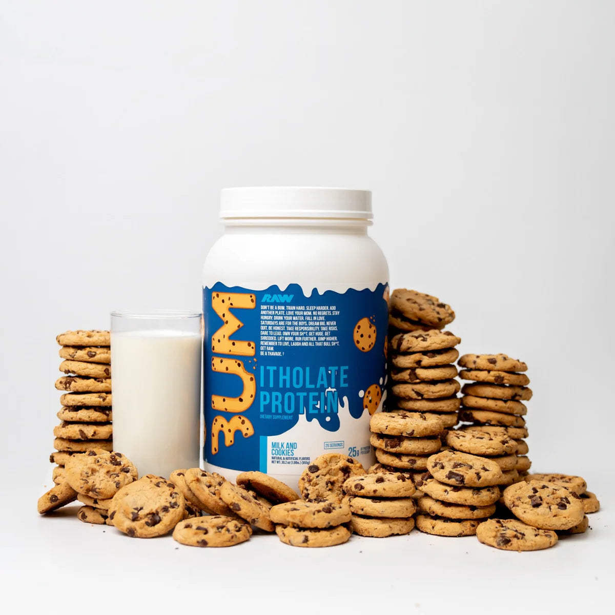 Raw Whey Isolate Protein Powder, Milk & Cookie (CBUM Itholate) 25 Servings