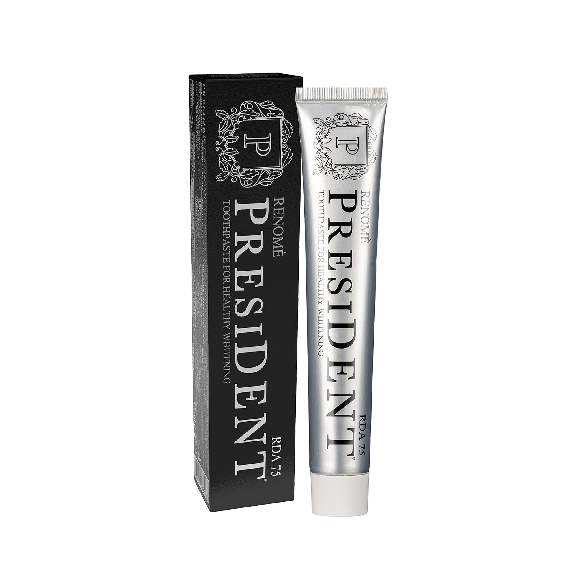 PRESIDENT Renome Toothpaste 75 RDA 75g - Cavity Protection & Deep Clean
