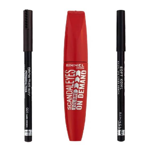 RIMMEL Rimmel Mascara  Kajal Pencil And Eyebrow Pencil  Eyeconic Trio