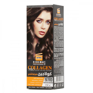 Nitro Cinema Hair Color Collagen Pro 5.10 Kehraman Brown