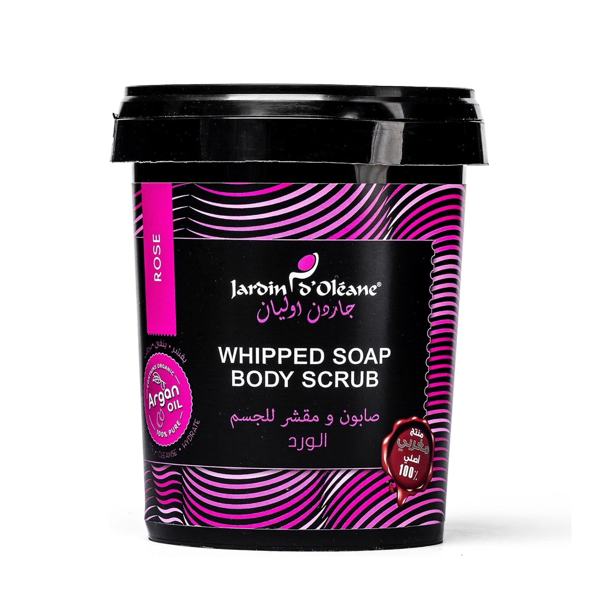 Jardin d'Olean Rose Body Soap & Scrub – Argan Oil Exfoliator 500g