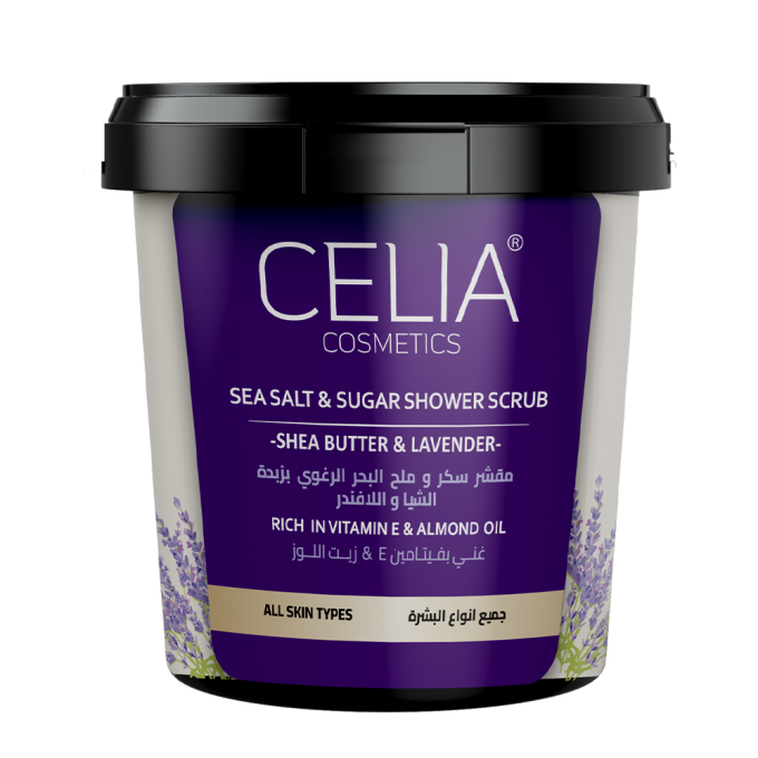 Celia Celia Sugar & Sea Salt Scrub 700g Foamy With Shea Butter And Lavender