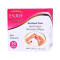 استمتعي بمناديل إزالة طلاء الأظافر 10 قطع