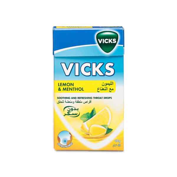 فيكس أقراص مهدئة ومنعشة للحلق 40 جرام بنكهة الليمون والنعناع