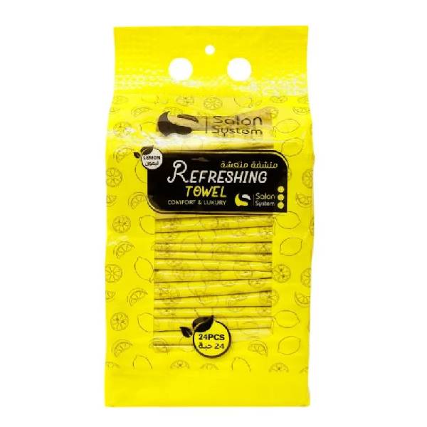 Salon System Refreshing Towels Lemon 24pc