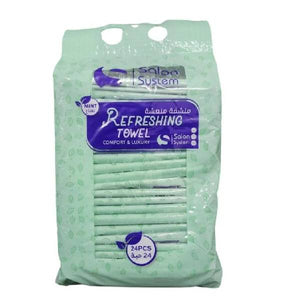 Salon System Refreshing Towels Mint 24pc